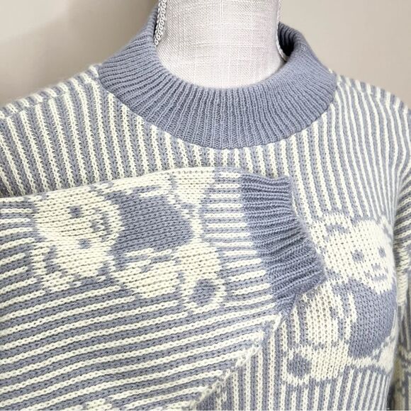 Vintage Adele Knitwear Teddy Bear All Over Print Sweater Medium - Picture 4 of 9